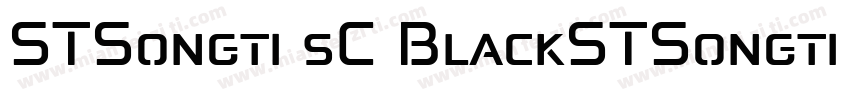 STSongti sC BlackSTSongti sC Black字体转换
